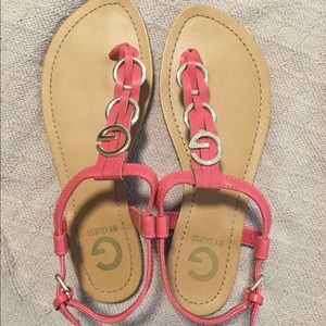 G by Guess sandals size 6.5 pink